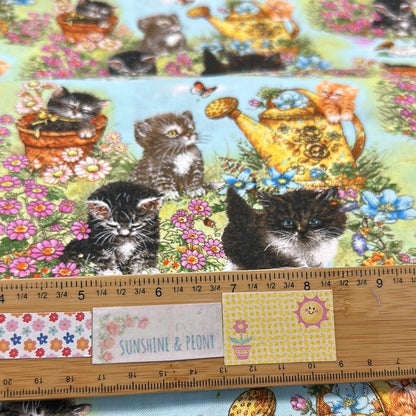 Kitty's Garden - Cats in the Spring - Flowers -  Robert Kaufman