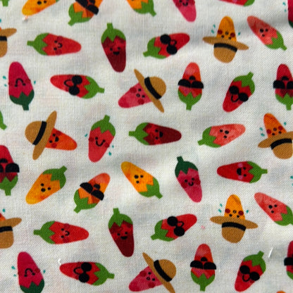 Back in stock - Chili Smiles - Farm to Table - Peppers - by Ann Kelle Designs for Robert Kaufman