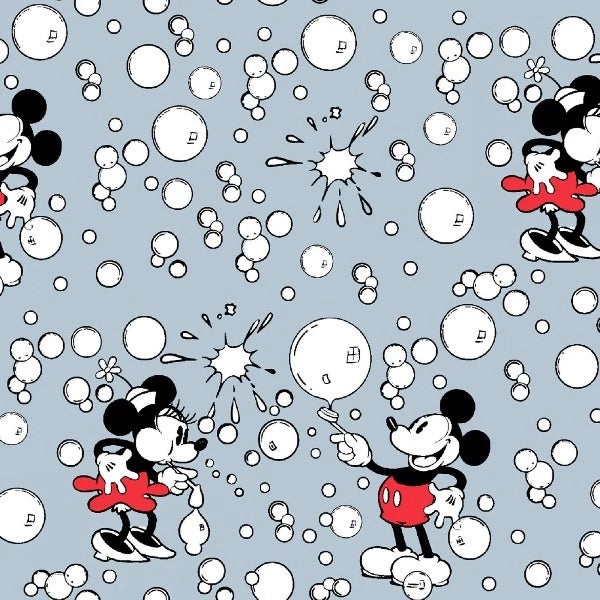 Last Half Metre Springs Creative - Disney - Mickey and Minnie Mouse Vintage Bubbles