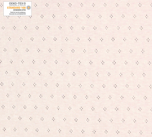 Katia Knit - open work - Baby Knit Fabric - Baby Pink