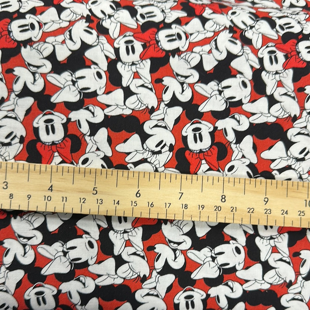 Minnie Mouse  - Tossed Stack - Priced by the Half Metre