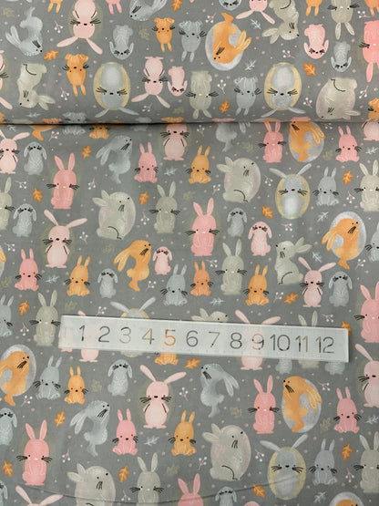 Flannel - Grey Bunny Comfy Flannel