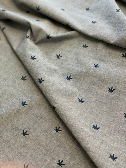 Chambray Union- American Minis by Robert Kaufman  - Cannabis flowers