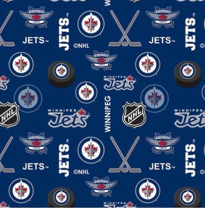 Flanelle - Équipes de hockey de la LNH - Jets de Winnipeg - 1/2 verge