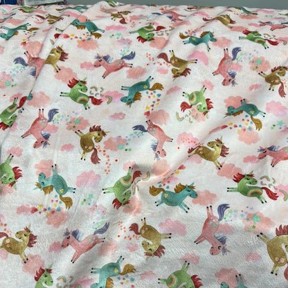 Minky - Michael Miller  - My Unicorn loves collection