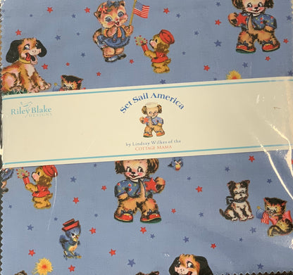 Riley Blake - Set Sail America - 10" Squares - 42pcs/bundle - Layer Cake