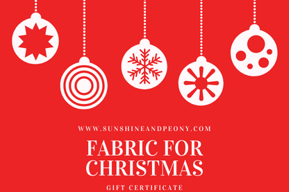 Sunshine & Peony Christmas Gift card
