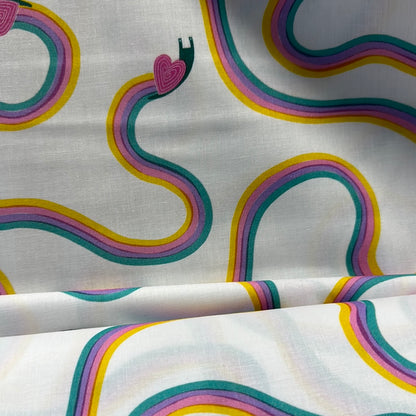 Robert Kaufman - Escargot for it - Snail Stripe - Sweet