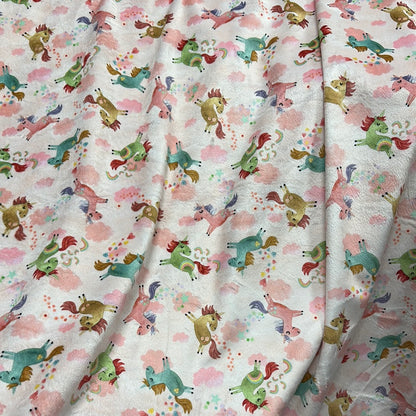 Minky - Michael Miller  - My Unicorn loves collection