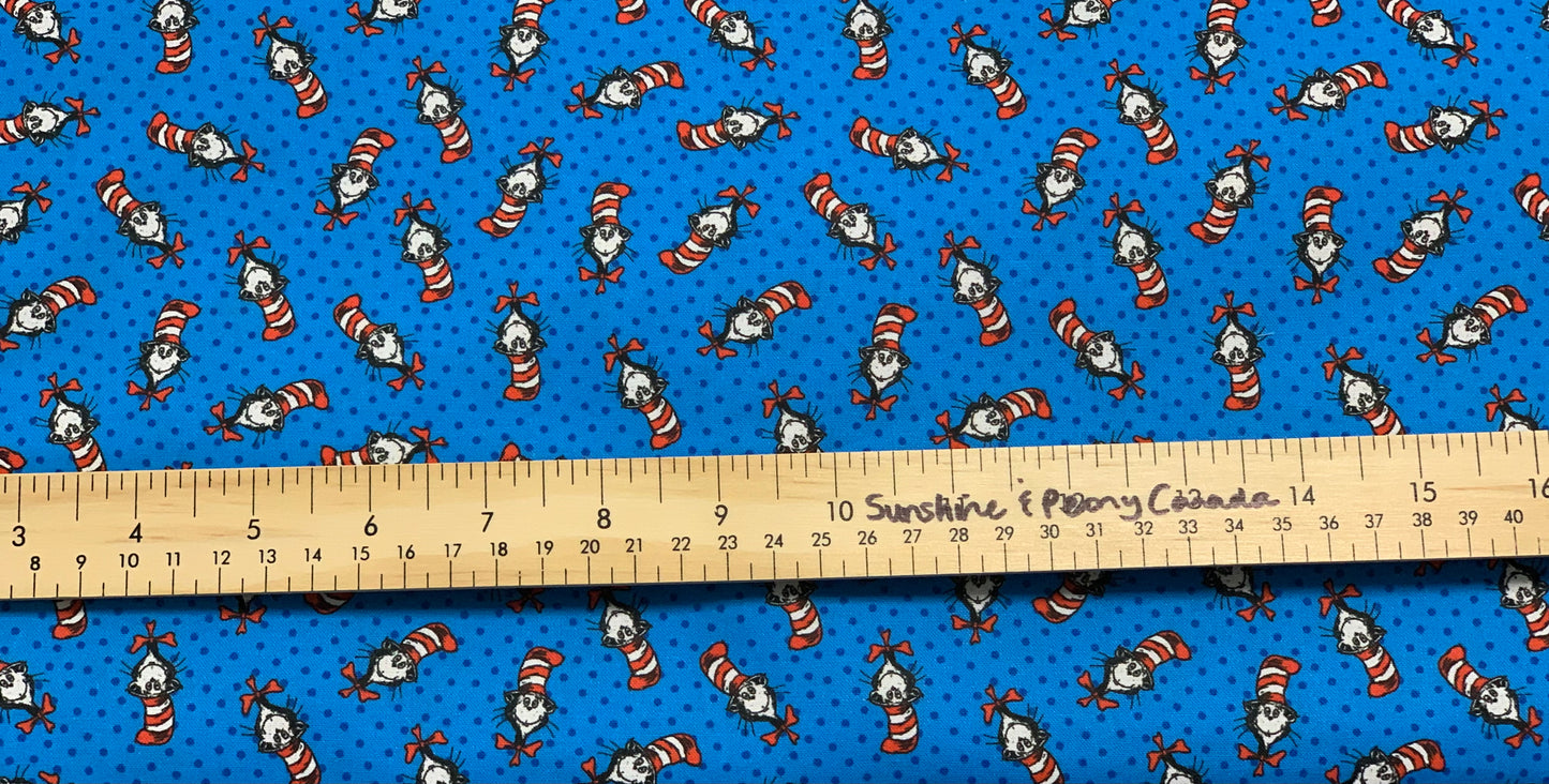 Last 30” x width of fabric A Little Dr. Seuss - The Cat in the Hat by Robert Kaufman