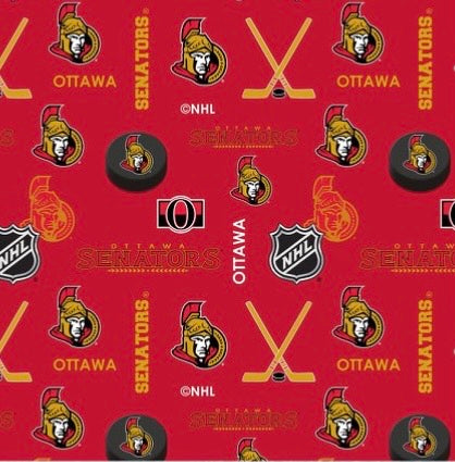 Flanelle - Équipes de hockey de la LNH - Sénateurs d'Ottawa - 1/2 verge