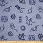 Last half yard - Nautique Chambray (Anchors ) Prints by Robert Kaufman