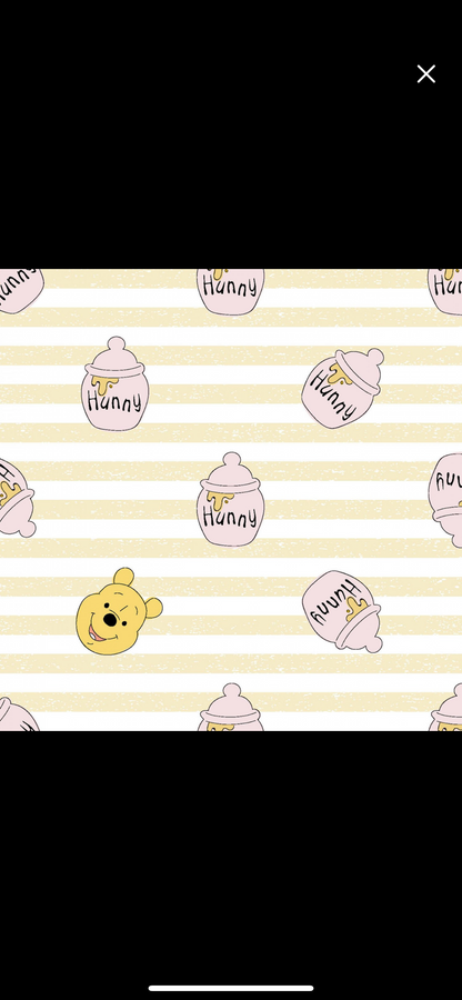 Springs Creative - Winnie l'Ourson - Winnie l'Ourson et Hunny - Rayures