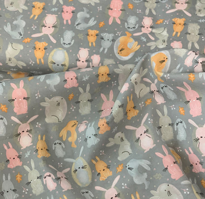 Flannel - Grey Bunny Comfy Flannel