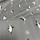 Knit - Katia Fabrics - Gold Penguins Xmas Jersey - Metallic
