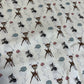 Last approx. 21” x width of fabric - Springs Creative - Disney - Bambi Nursery - Bambi Thumper Cross - Multi on Cream