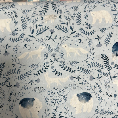 Dear Stella -  Polar Bear Toile - Surf - From the Be Brave by Dear Stella Collection