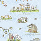 Clothworks - Garden Party par Anita Jeram - Bleu