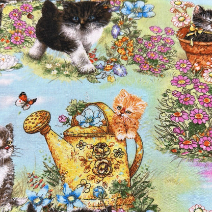 Kitty's Garden - Cats in the Spring - Flowers -  Robert Kaufman