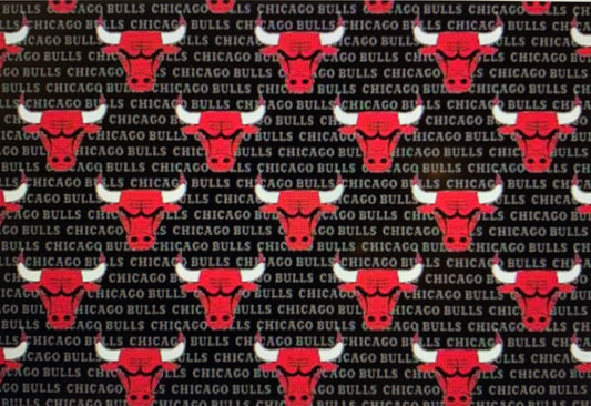 Last cut from bolt approx 18.5” x width of fabric - Chicago Bulls - NBA - 2020
