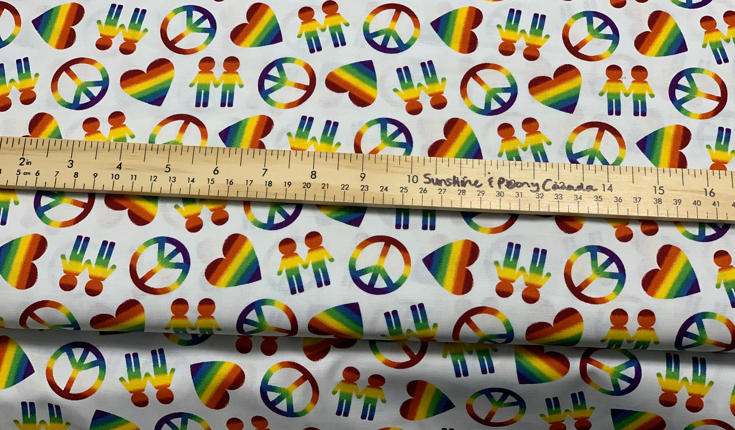 Robert Kaufman - Peace, Love & Pride - Designs by Lisa K Collection