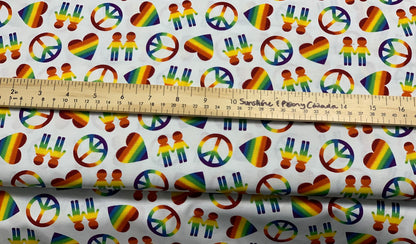 Robert Kaufman - Peace, Love & Pride - Designs by Lisa K Collection