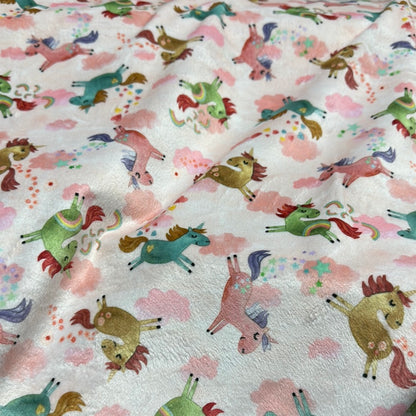 Minky - Michael Miller  - My Unicorn loves collection