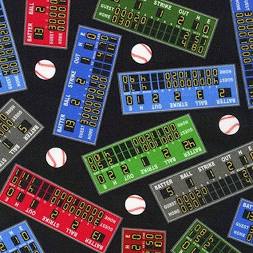 Robert Kaufman Sports Life 5 - Baseball Scoreboards - Multi