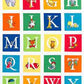 Panel - Dr. Seuss Adventure ABC Squares Alphabet Panel - Celebrate Seuss Collection by Robert Kaufman