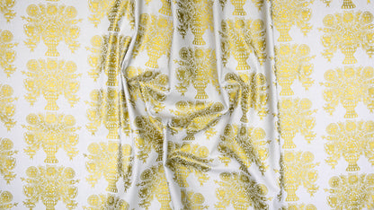 Rifle Paper Co.  For Cotton + Steel  - Meadow - Gold Metallic