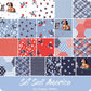 Riley Blake - Set Sail America - part of the Cottage Mama Collection - 2.5 inch strips, 40pcs - Jelly Roll