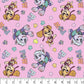 Paw Patrol - Team Skye & Everest - Pink - Sold by the half metre